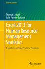 Buchcover Excel 2013 for Human Resource Management Statistics