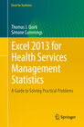 Buchcover Excel 2013 for Health Services Management Statistics