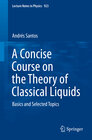 Buchcover A Concise Course on the Theory of Classical Liquids
