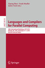 Buchcover Languages and Compilers for Parallel Computing