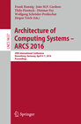 Buchcover Architecture of Computing Systems -- ARCS 2016