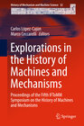 Buchcover Explorations in the History of Machines and Mechanisms