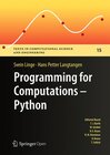Buchcover Programming for Computations - Python