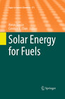 Buchcover Solar Energy for Fuels