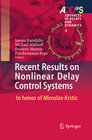 Buchcover Recent Results on Nonlinear Delay Control Systems