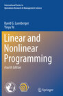 Buchcover Linear and Nonlinear Programming