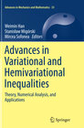 Buchcover Advances in Variational and Hemivariational Inequalities