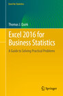 Buchcover Excel 2016 for Business Statistics