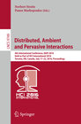 Buchcover Distributed, Ambient and Pervasive Interactions