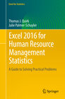 Buchcover Excel 2016 for Human Resource Management Statistics