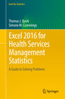Buchcover Excel 2016 for Health Services Management Statistics