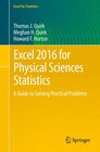 Buchcover Excel 2016 for Physical Sciences Statistics