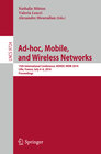 Buchcover Ad-hoc, Mobile, and Wireless Networks