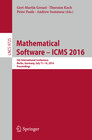 Buchcover Mathematical Software – ICMS 2016