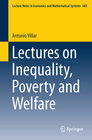 Buchcover Lectures on Inequality, Poverty and Welfare