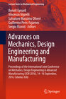 Buchcover Advances on Mechanics, Design Engineering and Manufacturing