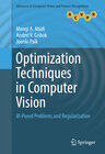 Buchcover Optimization Techniques in Computer Vision