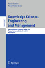Buchcover Knowledge Science, Engineering and Management