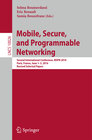 Buchcover Mobile, Secure, and Programmable Networking