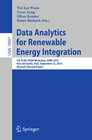 Buchcover Data Analytics for Renewable Energy Integration