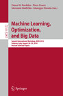 Buchcover Machine Learning, Optimization, and Big Data