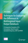 Buchcover Techniques for Evaluating the Differences in Multiregional Input-Output Databases