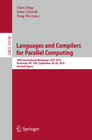 Buchcover Languages and Compilers for Parallel Computing