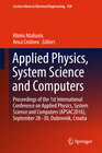 Buchcover Applied Physics, System Science and Computers