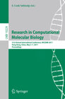 Buchcover Research in Computational Molecular Biology