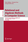 Relational and Algebraic Methods in Computer Science width=