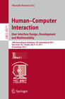 Buchcover Human-Computer Interaction. User Interface Design, Development and Multimodality