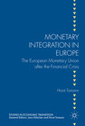 Buchcover Monetary Integration in Europe