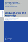 Buchcover Language, Data, and Knowledge