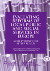 Buchcover Evaluating Reforms of Local Public and Social Services in Europe