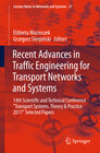 Buchcover Recent Advances in Traffic Engineering for Transport Networks and Systems