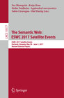 Buchcover The Semantic Web: ESWC 2017 Satellite Events