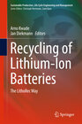Buchcover Recycling of Lithium-Ion Batteries