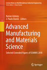 Buchcover Advanced Manufacturing and Materials Science