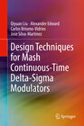 Buchcover Design Techniques for Mash Continuous-Time Delta-Sigma Modulators