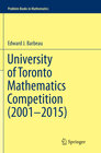Buchcover University of Toronto Mathematics Competition (2001–2015)