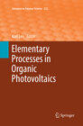 Buchcover Elementary Processes in Organic Photovoltaics