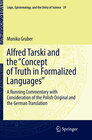 Buchcover Alfred Tarski and the "Concept of Truth in Formalized Languages"