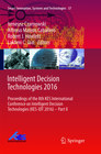 Buchcover Intelligent Decision Technologies 2016