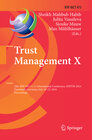 Buchcover Trust Management X