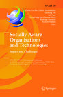 Buchcover Socially Aware Organisations and Technologies. Impact and Challenges