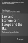 Buchcover Law and Economics in Europe and the U.S.