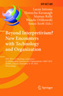 Buchcover Beyond Interpretivism? New Encounters with Technology and Organization