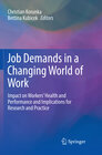 Buchcover Job Demands in a Changing World of Work