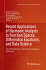 Buchcover Recent Applications of Harmonic Analysis to Function Spaces, Differential Equations, and Data Science
