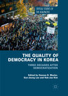 Buchcover The Quality of Democracy in Korea